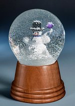 Snowman with Balloon<br> Vienna Snow Globe